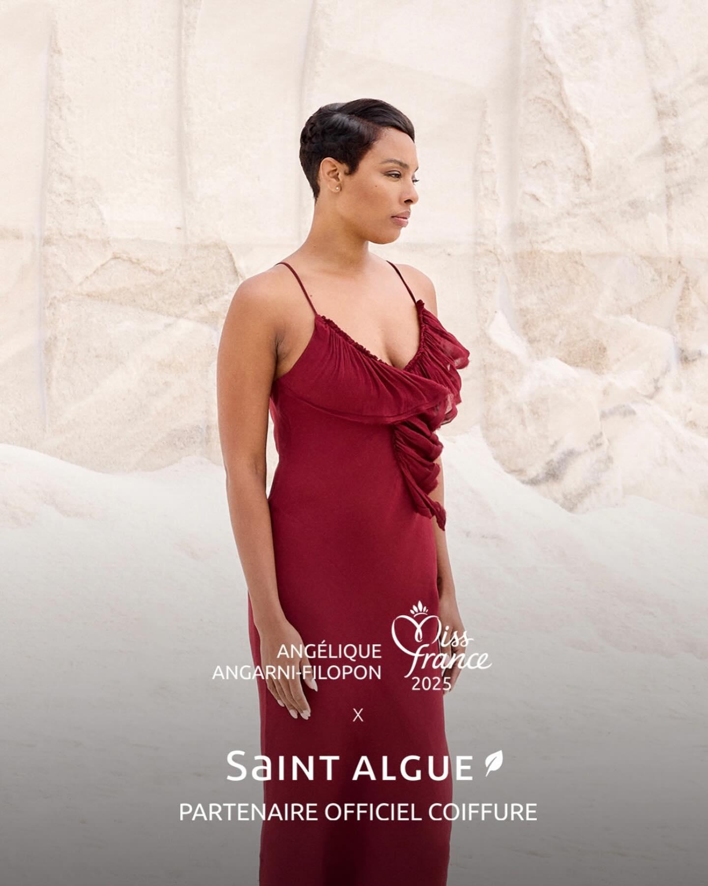 🌿 ANGÉLIQUE ANGARNI-FILOPON, MISS FRANCE 2025 X SAINT ALGUE🌿  
Découvrez le second visuel de notre campagne exclusive avec notre égérie @angeliqueaf_off, Miss France 2025. Immergée dans un décor brut, Angélique incarne l’élégance naturelle du savoir-faire , arborant une coupe ultra-courte.

Découvrez cette campagne exclusive dans tous nos salons Saint Algue.