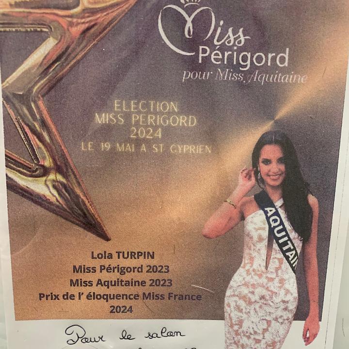 Visite de miss Aquitaine 2023
